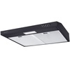 קולט אדים להתקנה מתחת לארון מטבח 60 ס"מ LaCasa LC9618UCBL שחור/ נירוסטה