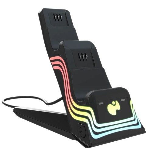 מטען כפול וסוללות נטענות עבור שלטי Turtle Beach PDP Afterglow™ Wave+ Xbox