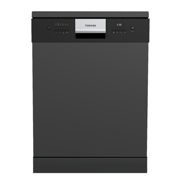 מדיח כלים רחב Toshiba DW-14F7ME(B)-IL  נירוסטה שחורה עם פתיחה אוטומטית | יבואן רשמי 3 שנים אחריות