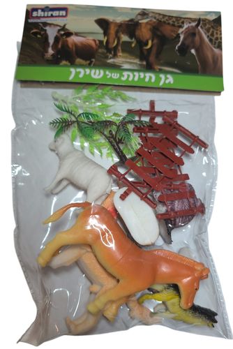 מארז 7 חיות פלסטיק ו 5 אביזרים - חווה