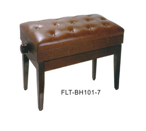 כסא לפסנתר מתכוונן עם תא לתווים 71×33×48-58cm חום  BH101-7-BR
