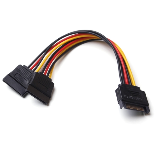 כבל מתח Sata Power Cable Splitter To Two FeMale Plug