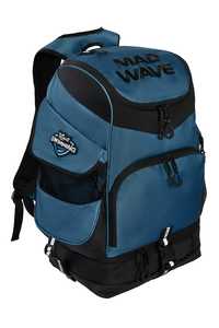 תיק טריאתלון כחול כהה MAD WAVE BACKPACK MAD TEAM גדול מרווח ואיכותי מאוד
