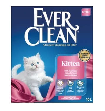 EVER CLEAN חול לחתלתול (KITTEN)-פס ורוד - חול לחתולים