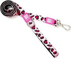 Max & Molly Leash S - Leopard Pink 160cm