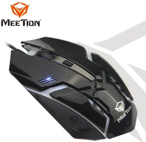 עכבר גיימינג חוטי Meetion M371 עם תאורת Rainbow ועד 1600DPI