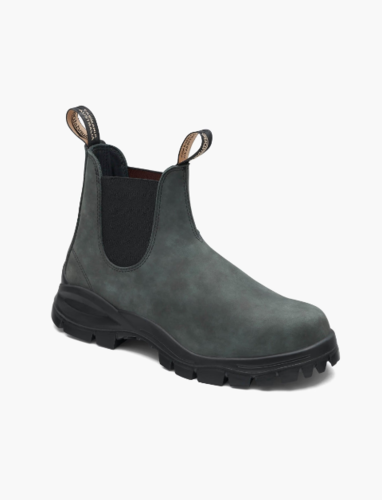 מגפי עור Blundstone 2238 עם סוליית LUG | שחור ראסטיק