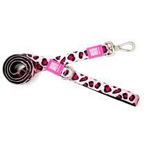 Max & Molly Leash S - Leopard Pink 120cm