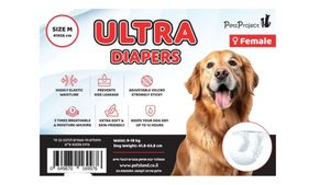 חיתול ULTRA נקבה מידה M Pets Project