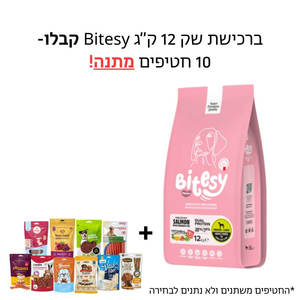 ביטסי מזון מלא לבוגר - סלמון דניס ואורז - 12 ק"ג
