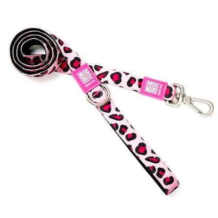 Max & Molly Leash S - Leopaed Pink 160cm