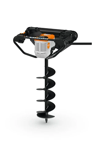 מקדח אדמה נטען מקצועי STIHL BTA 140 לחפירת בורות בקרקע - גוף בלבד עם מקדח אדמה