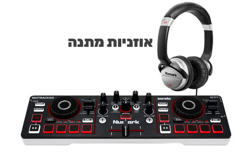 קונטרולר דיג'יי - Numark Mixtrack GO ואוזניות דיג'יי מתנה