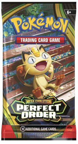Pokémon TCG: Mega Evolution-Perfect Order Booster  Pack      קלפי פוקימון 