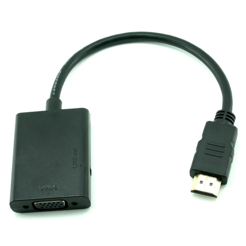 מתאם Hdmi Male To VGA FeMale With Audio