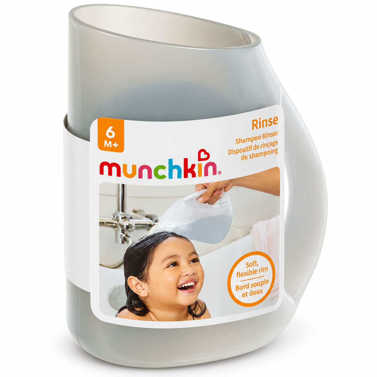 כוס לשטיפת שיער לתינוק אפור Munchkin