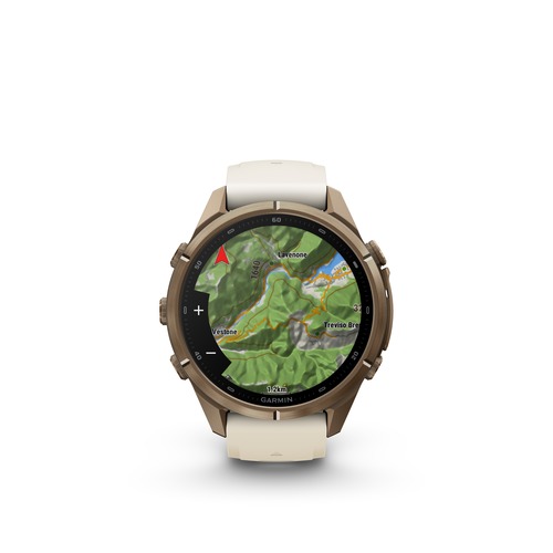 שעון חכם Garmin Fenix 9 Pro inReach 43mm Titanium Autumn Gold with Cream/French Gray Silicone band