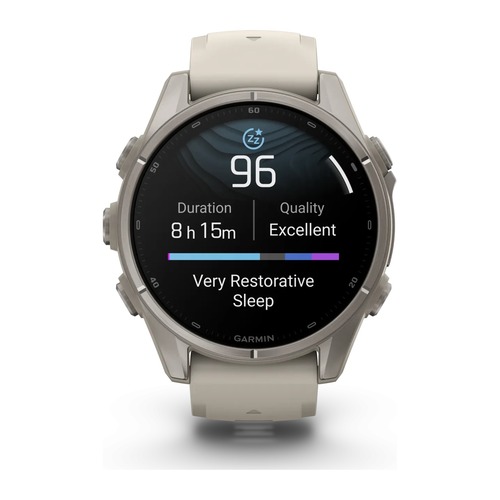 שעון חכם Garmin Fenix 9 Pro 43mm Titanium with Fog Gray Silicone Band