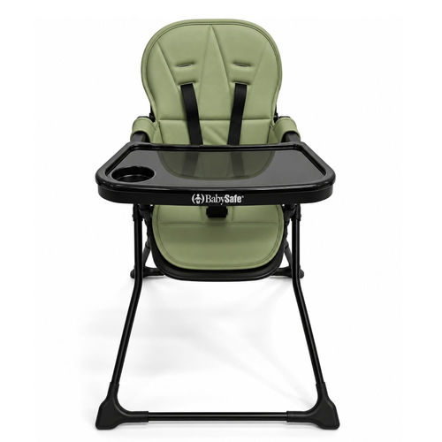 כיסא אוכל מתקפל FOLD & GO מבית BabySafe  (ירוק)