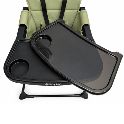 כיסא אוכל מתקפל FOLD & GO מבית BabySafe  (ירוק)
