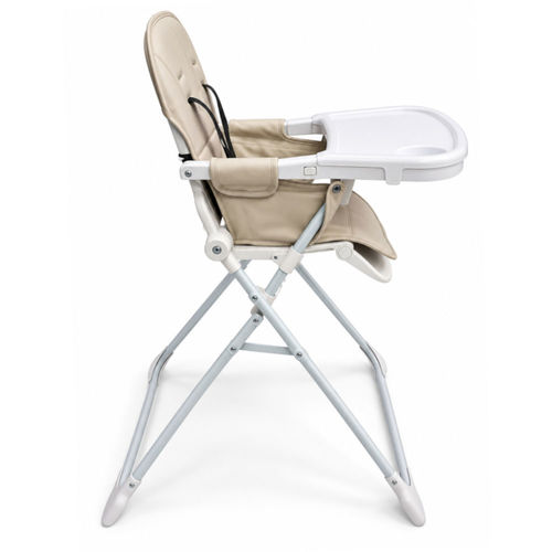 כיסא אוכל מתקפל FOLD & GO מבית BabySafe  (בז')