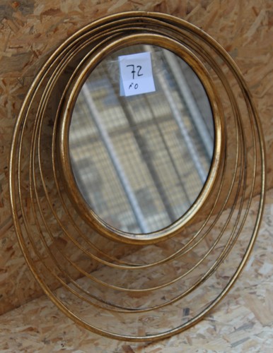 מראה עיגולים מסביב זהב 72 ס