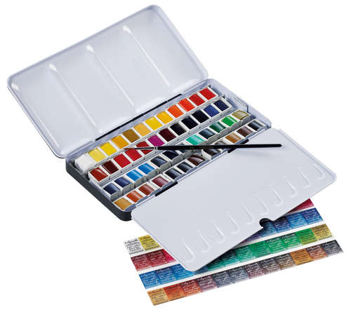 סט 48 צבעי מים + מכחול Artist SENNELIER