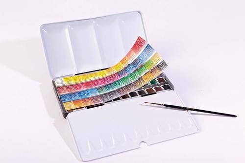סט 48 צבעי מים + מכחול Artist SENNELIER