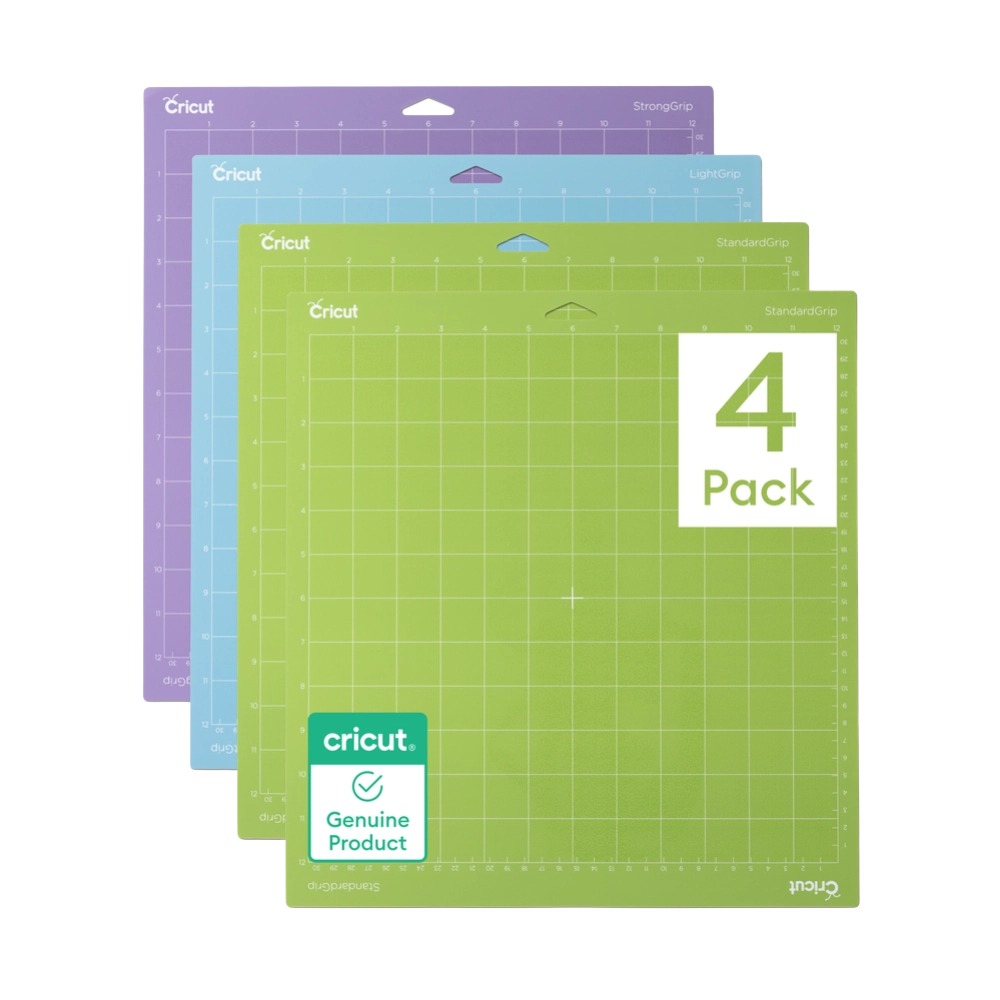 מארז משטחי חיתוך 4 יחידות 30.5×30.5 ס"מ Cricut Machine Mat Variety Pack