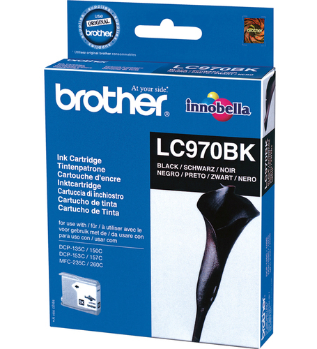 ראש דיו שחור מקורי BROTHER   LC970BK