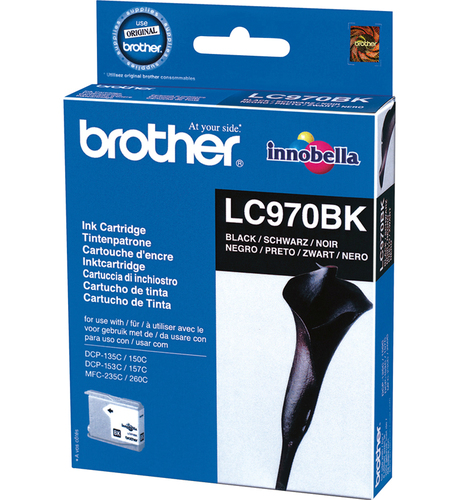 ראש דיו שחור מקורי BROTHER   LC970BK