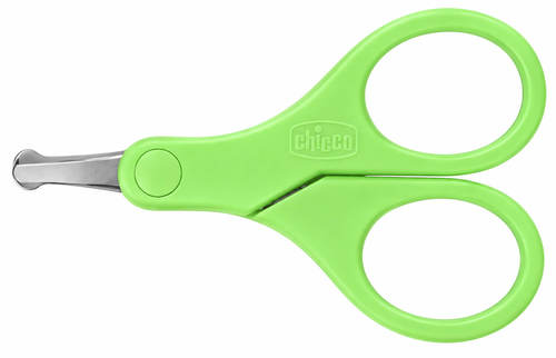 מספריים לתינוק עם להב קצר ירוק Chicco