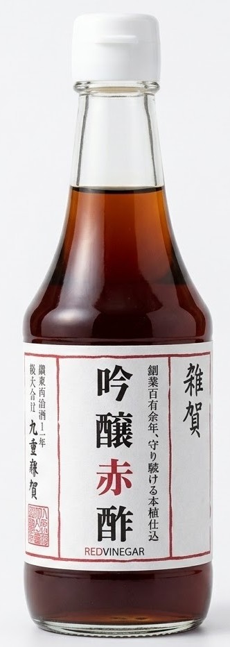 SAIKA GINJOAKAZU-חומץ אורז אדום 4.5% חומציות 300 מ"ל (כשר)(טבעוני)