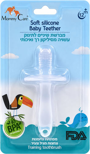 מברשת שיניים מסיליקון לתינוק Mommy Care