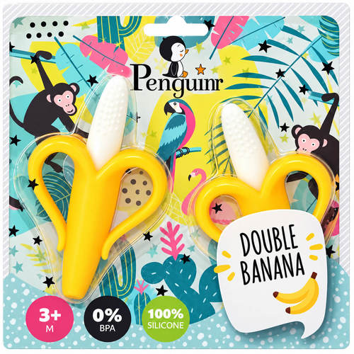 מברשת שיניים ונשכן דאבל בננה Penguin
