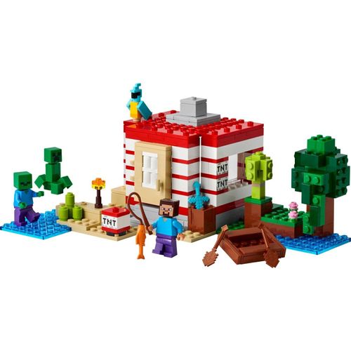 לגו מיינקראפט 287 חלקים בית הג'ונגל TNT דגם 21275 
