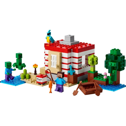 לגו מיינקראפט 287 חלקים בית הג'ונגל TNT דגם 21275 