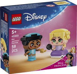 לגו נסיכות 59 חלקים: דיסני מיני יסמין ורפונזל Princess Mini Jasmine & Rapunzel דגם 43303