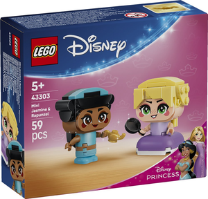 לגו נסיכות 59 חלקים: דיסני מיני יסמין ורפונזל Princess Mini Jasmine & Rapunzel דגם 43303