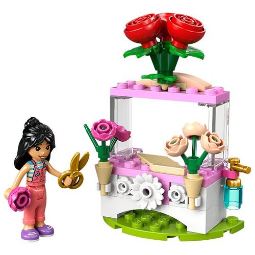 חברות שקית 55 חלקים: דוכן פרחים עם ורדים  Friends Flower Stand with Roses דגם 30721