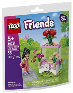 חברות שקית 55 חלקים: דוכן פרחים עם ורדים  Friends Flower Stand with Roses דגם 30721