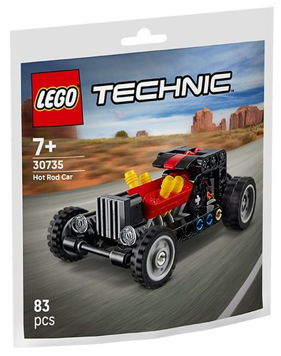 טכני שקית 83 חלקים: מכונית הוט רוד Technic Hot Rod Car דגם 30735