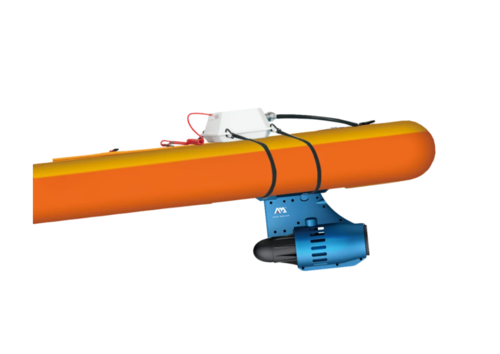 סאפ מתנפח עם מנוע חשמלי AMgo 330PFS+מנוע סנפיר בצבע כחול מבית AQUA MARINA