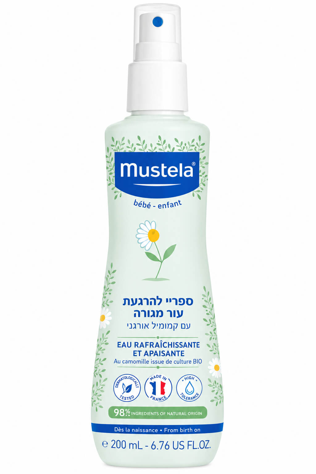 ספריי קמומיל לסירוק קל וריענון לתינוקות וילדים Mustela