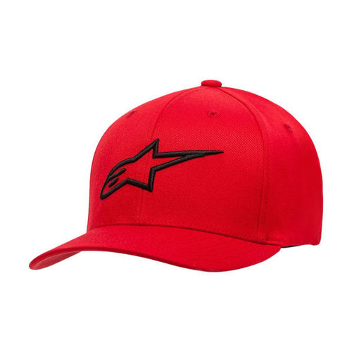 כובע AGELESS CURVE אדום/שחור ALPINESTARS