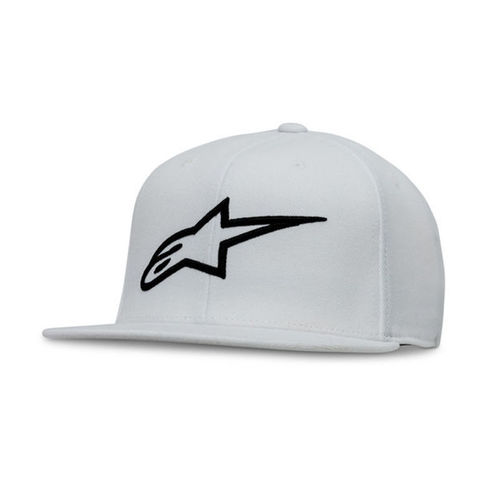 כובע AGELESS FLATBILL לבן/שחור ALPINESTARS
