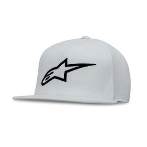 כובע AGELESS FLATBILL לבן/שחור ALPINESTARS