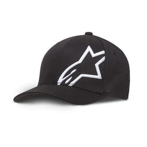 כובע CORP SHIFT 2 FLEXFIT שחור/לבן ALPINESTARS