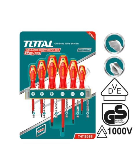 סט 6 מברגים מבודדים  THTIS566