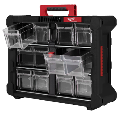 ארגונית רב תא 10 תאים PACKOUT Tip Bin™ מבית milwaukee מילווקי